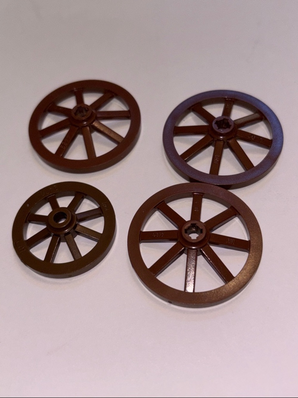 LEGO WAGON WHEELS LEGO Brown Spoked Wagon Wheels Set of 4 Wheels Old West LEGO